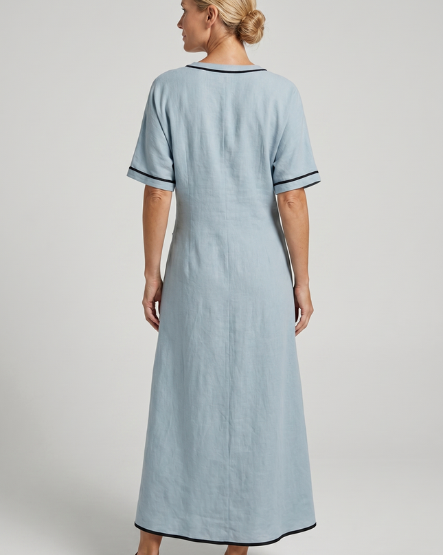 Celina | Effortless Maxi Dress – Twist Front V-Neck