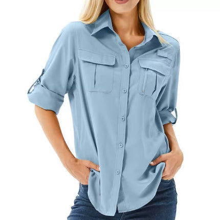 Claire | Button-Up Long Sleeve Hiking Shirt