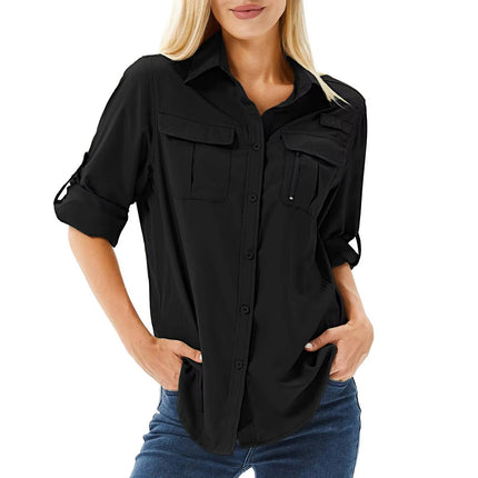 Claire | Button-Up Long Sleeve Hiking Shirt