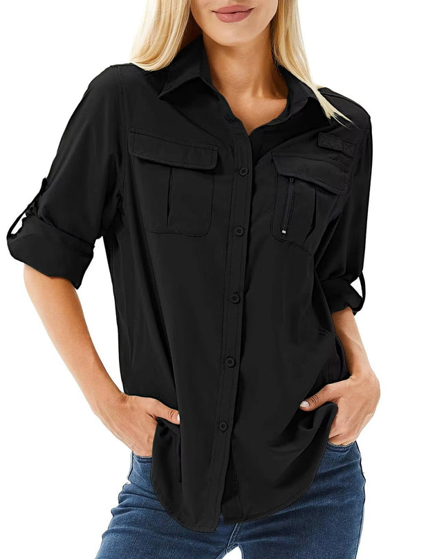 Claire | Button-Up Long Sleeve Hiking Shirt
