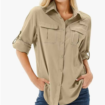 Claire | Button-Up Long Sleeve Hiking Shirt