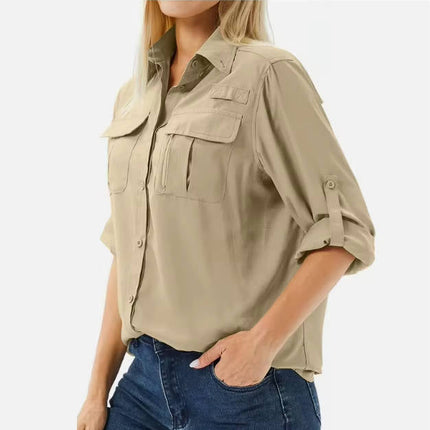 Claire | Button-Up Long Sleeve Hiking Shirt