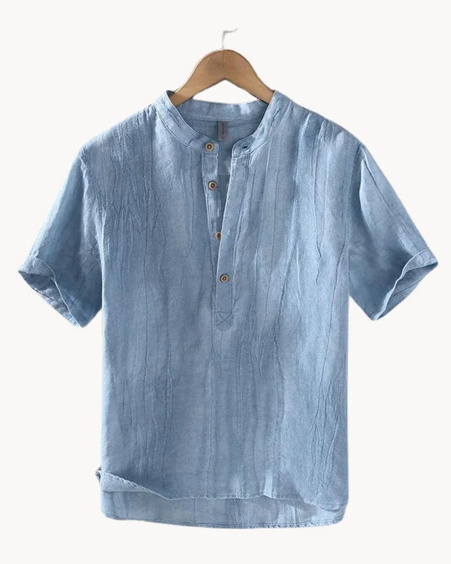 Classic Button-Up Linen Shirt