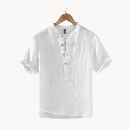 Classic Button-Up Linen Shirt