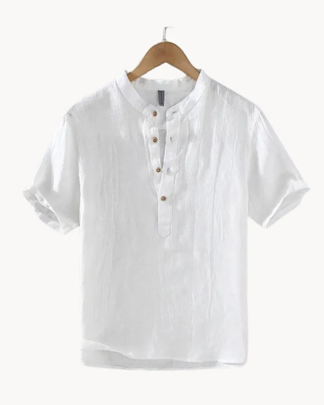 Classic Button-Up Linen Shirt