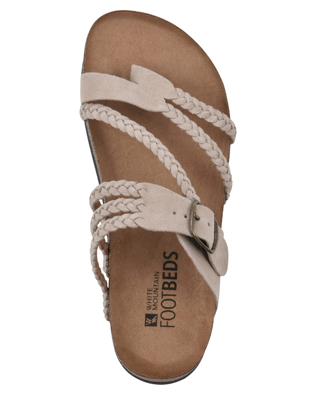 Cora | Braided Toe Loop Sandals with Adjustable Buckle