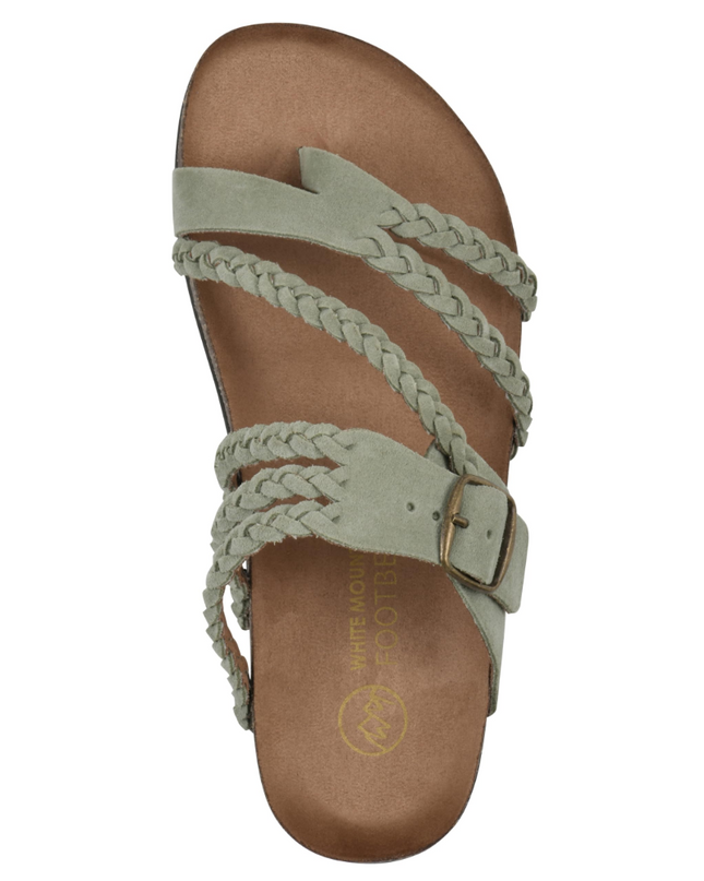 Cora | Braided Toe Loop Sandals with Adjustable Buckle