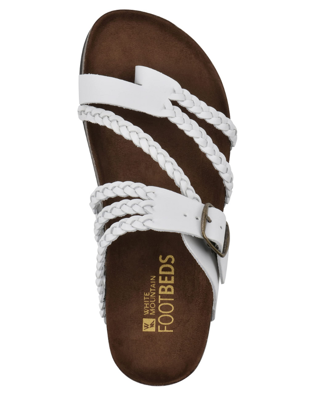 Cora | Braided Toe Loop Sandals with Adjustable Buckle
