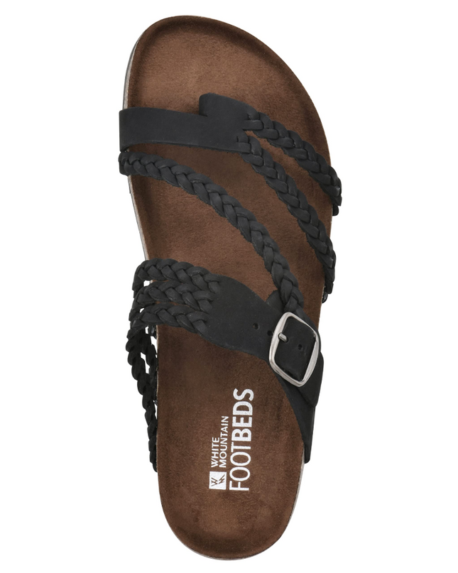 Cora | Braided Toe Loop Sandals with Adjustable Buckle
