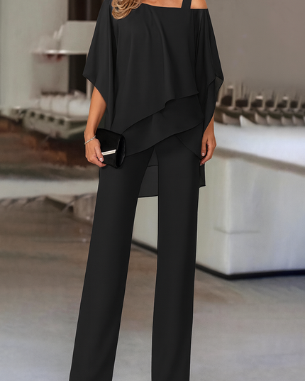 Corinne | Elegant Two-Piece Set – Evening Pants Style