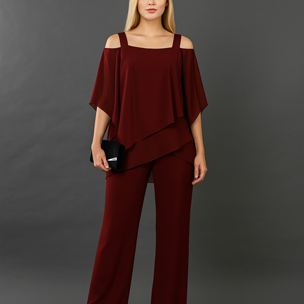 Corinne | Elegant Two-Piece Set – Evening Pants Style