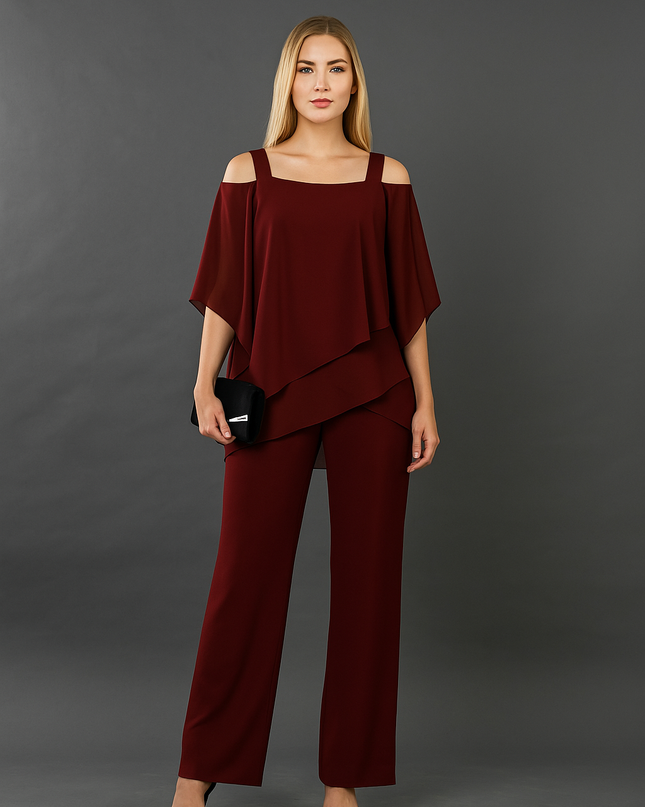 Corinne | Elegant Two-Piece Set – Evening Pants Style