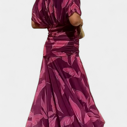 Cressida | Refined Midi Dress – Off-Shoulder Ruched Evening Style