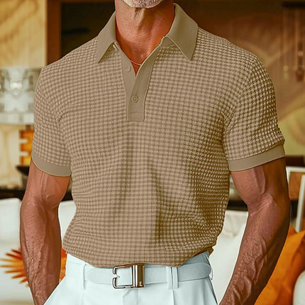 Cyran | Slim Fit Polo Shirt – Men's Textured Knit