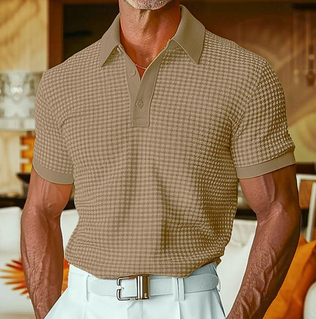 Cyran | Slim Fit Polo Shirt – Men's Textured Knit