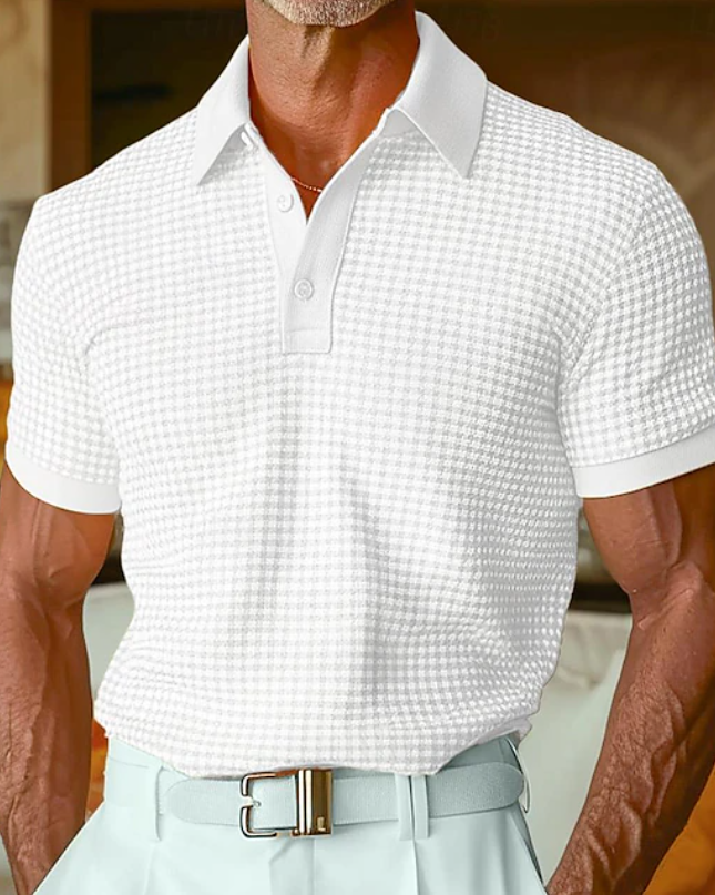 Cyran | Slim Fit Polo Shirt – Men's Textured Knit