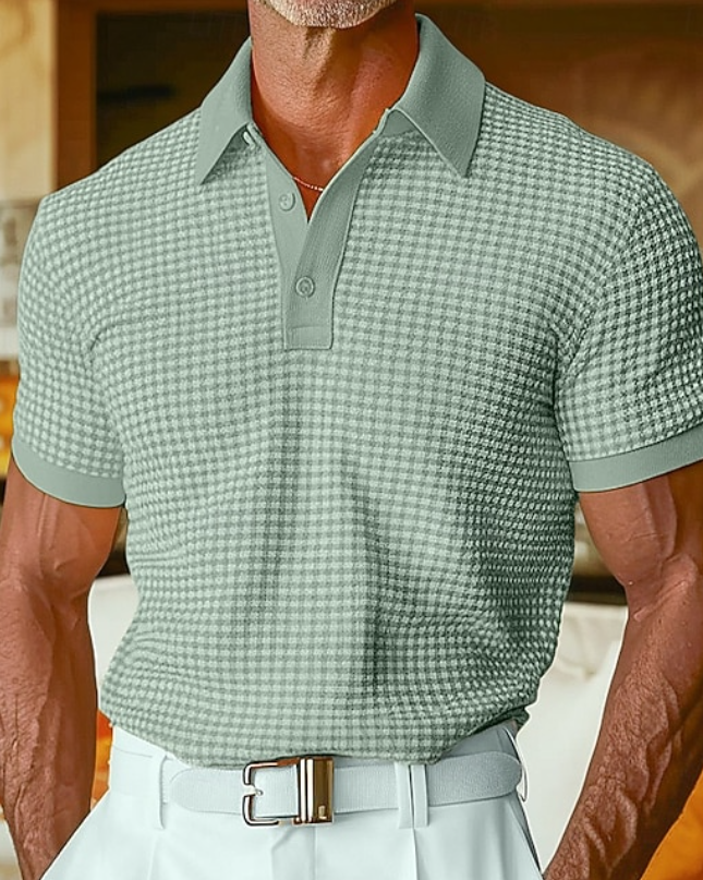 Cyran | Slim Fit Polo Shirt – Men's Textured Knit