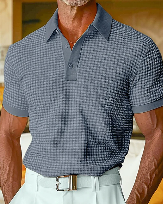 Cyran | Slim Fit Polo Shirt – Men's Textured Knit