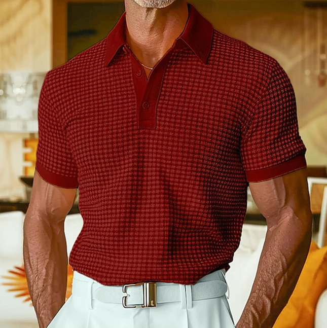 Cyran | Slim Fit Polo Shirt – Men's Textured Knit