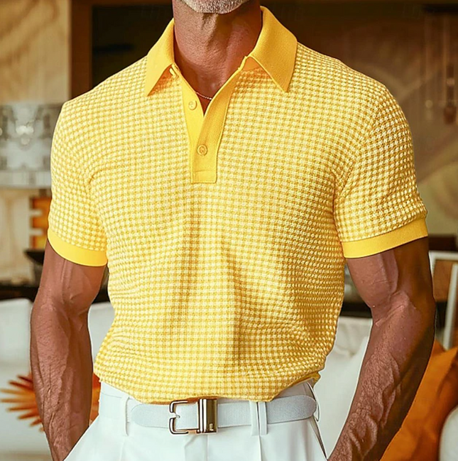 Cyran | Slim Fit Polo Shirt – Men's Textured Knit