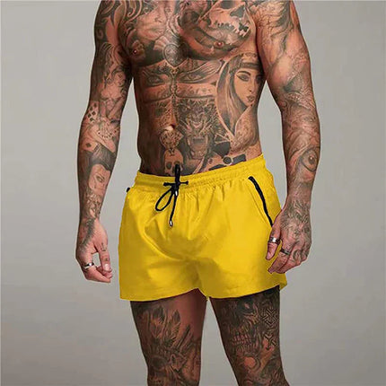 Darian | Quick-Dry Swim Shorts – Men's Zip Pocket Beach Style