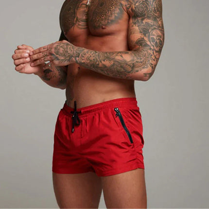 Darian | Quick-Dry Swim Shorts – Men's Zip Pocket Beach Style