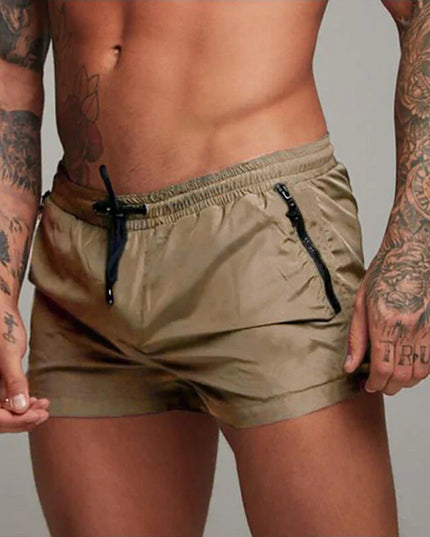 Darian | Quick-Dry Swim Shorts – Men's Zip Pocket Beach Style