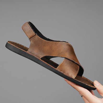 Dario | Classic Men's Sandals – Leather Slip-On