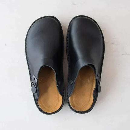 Declan | Classic Men's Clogs – Adjustable Leather Style