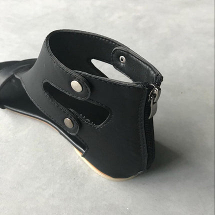 Delaney | Orthopedic Flat Sandals – Cutout Ankle Strap Style