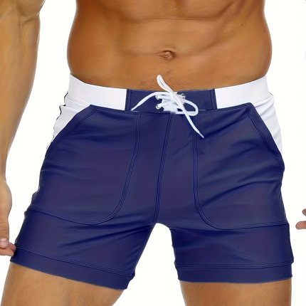 Draven | Quick-Dry Swim Shorts – Men's Retro Beach Style