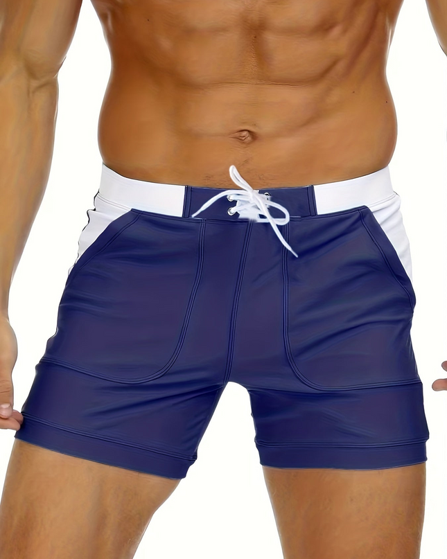 Draven | Quick-Dry Swim Shorts – Men's Retro Beach Style