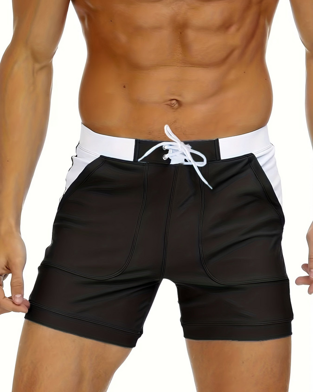 Draven | Quick-Dry Swim Shorts – Men's Retro Beach Style