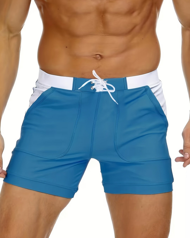 Draven | Quick-Dry Swim Shorts – Men's Retro Beach Style