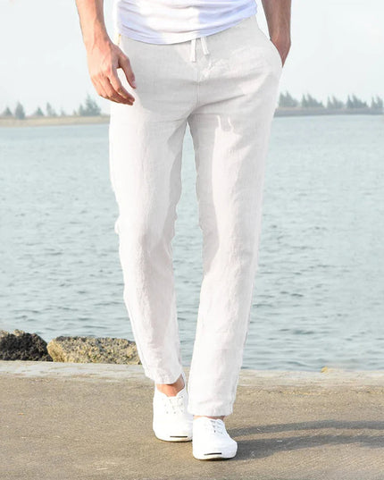 Drawstring Trousers – Side Pockets & Long Leg
