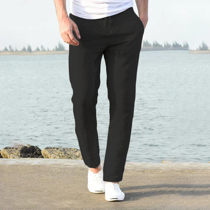 Drawstring Trousers – Side Pockets & Long Leg