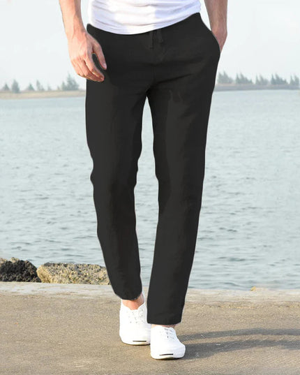 Drawstring Trousers – Side Pockets & Long Leg