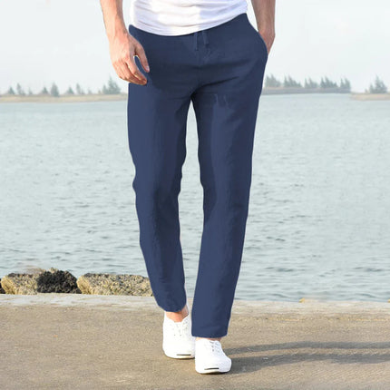 Drawstring Trousers – Side Pockets & Long Leg