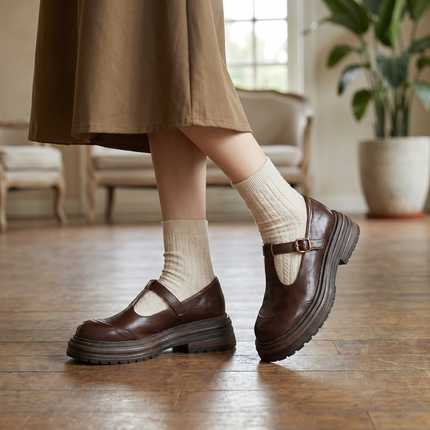 Elise | Women's Mary Jane Shoes – Adjustable Strap
