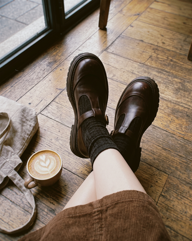 Elise | Women's Mary Jane Shoes – Adjustable Strap