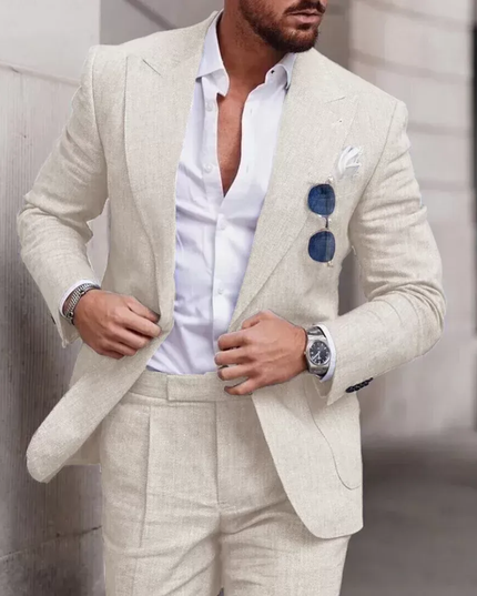 Ellis | Refined Men's Linen Suit – Lightweight Two-Piece