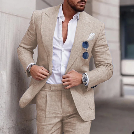 Ellis | Refined Men's Linen Suit – Lightweight Two-Piece