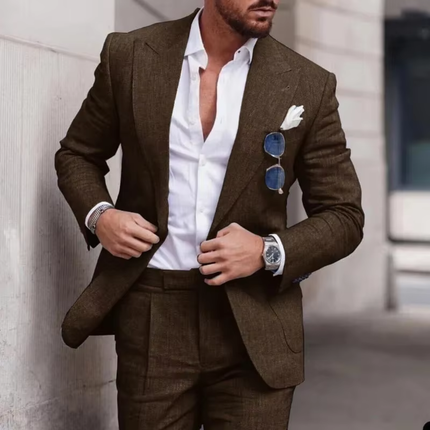 Ellis | Refined Men's Linen Suit – Lightweight Two-Piece