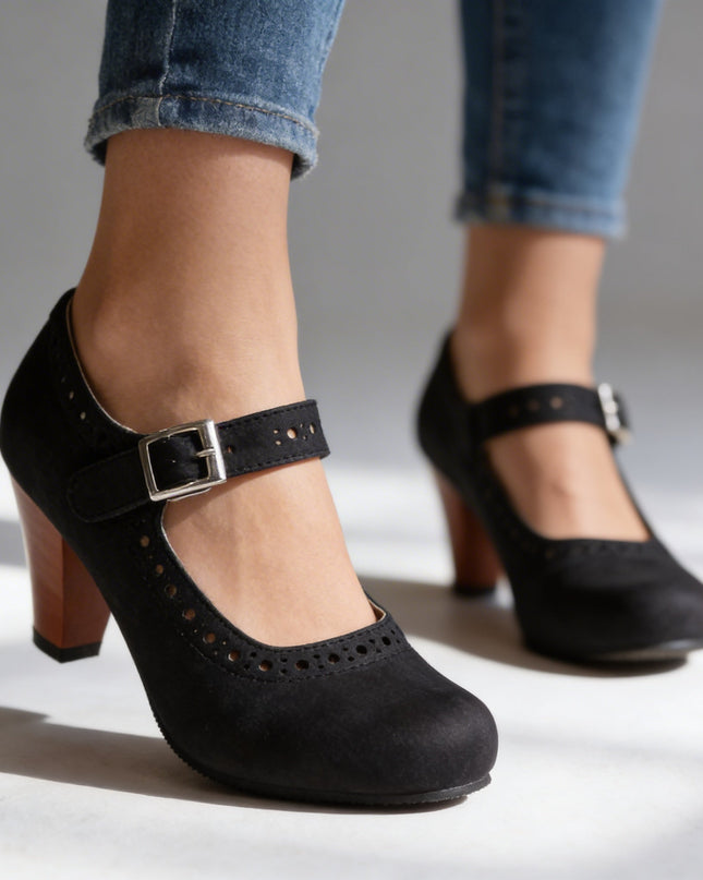 Elodie | Vintage Women's Mary Jane Shoes – Block Heel