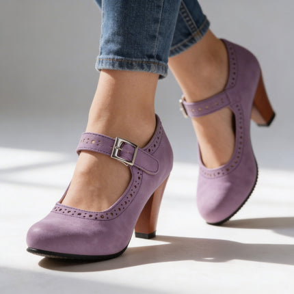 Elodie | Vintage Women's Mary Jane Shoes – Block Heel