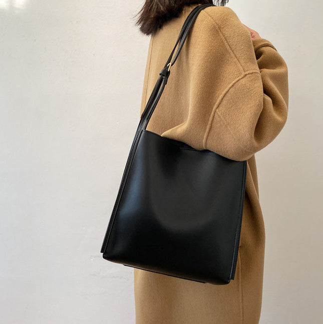 Eulalie | Textured Tote Bag – Woven Vegan Leather Style