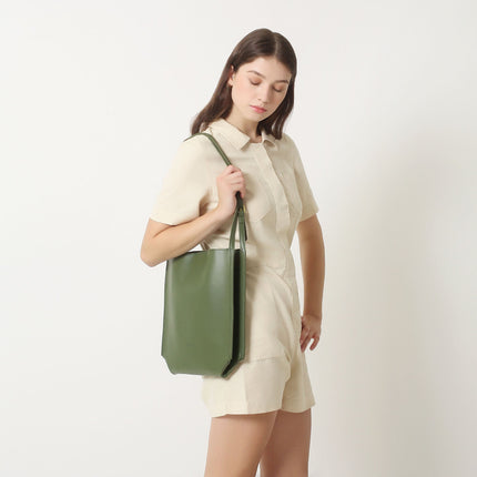 Eulalie | Textured Tote Bag – Woven Vegan Leather Style