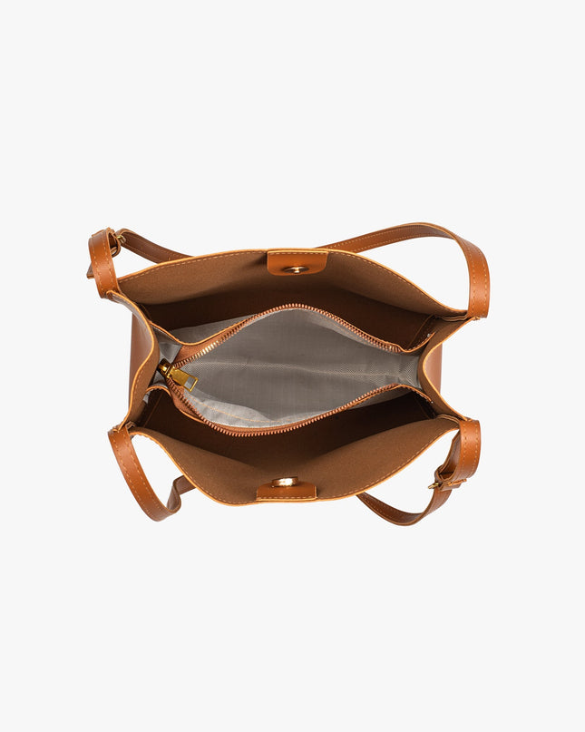 Eulalie | Textured Tote Bag – Woven Vegan Leather Style