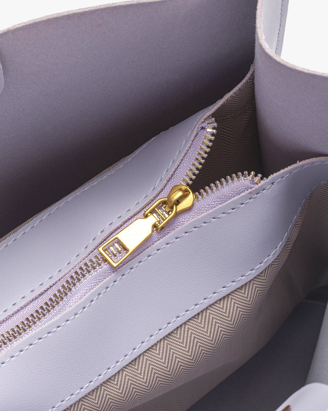 Eulalie | Textured Tote Bag – Woven Vegan Leather Style