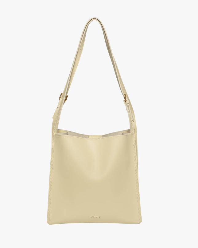 Eulalie | Textured Tote Bag – Woven Vegan Leather Style